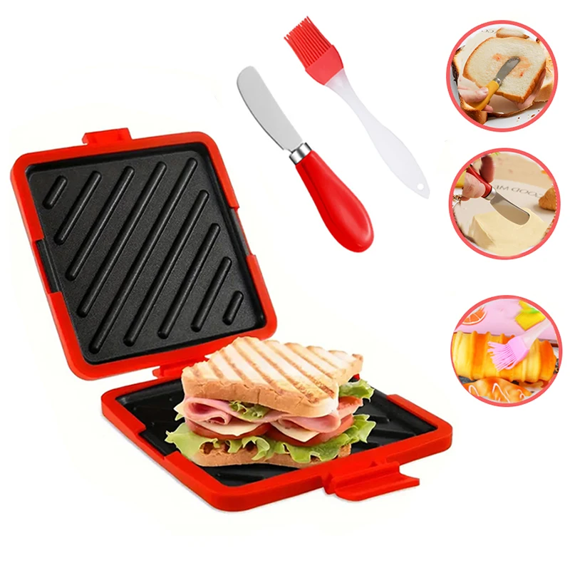 3pack Food Grade Sandwich Toas - Toaster recension och pris