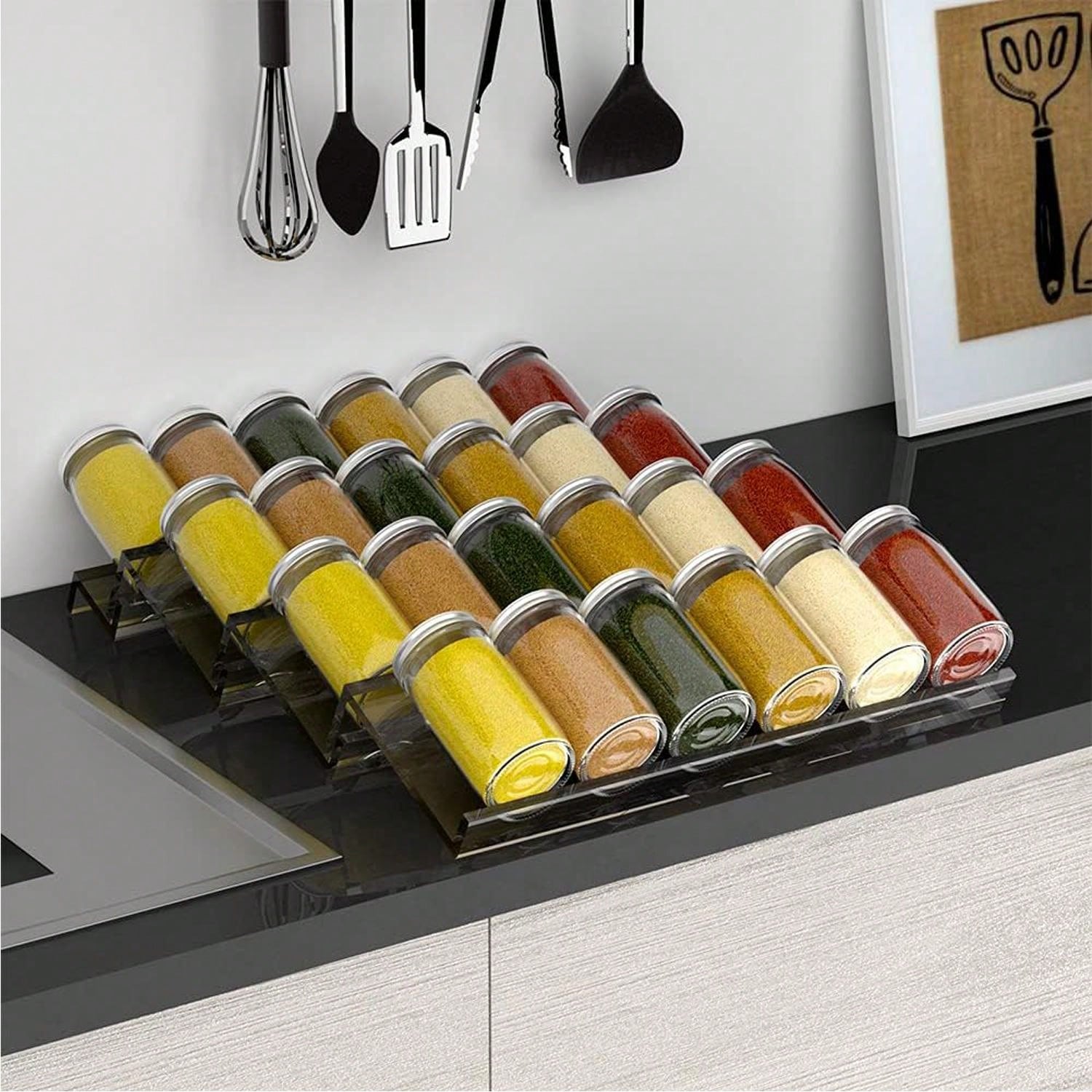 4/2 Layer Spice Drawer Organiz - Kitchen Appliances Cabinet recension och pris