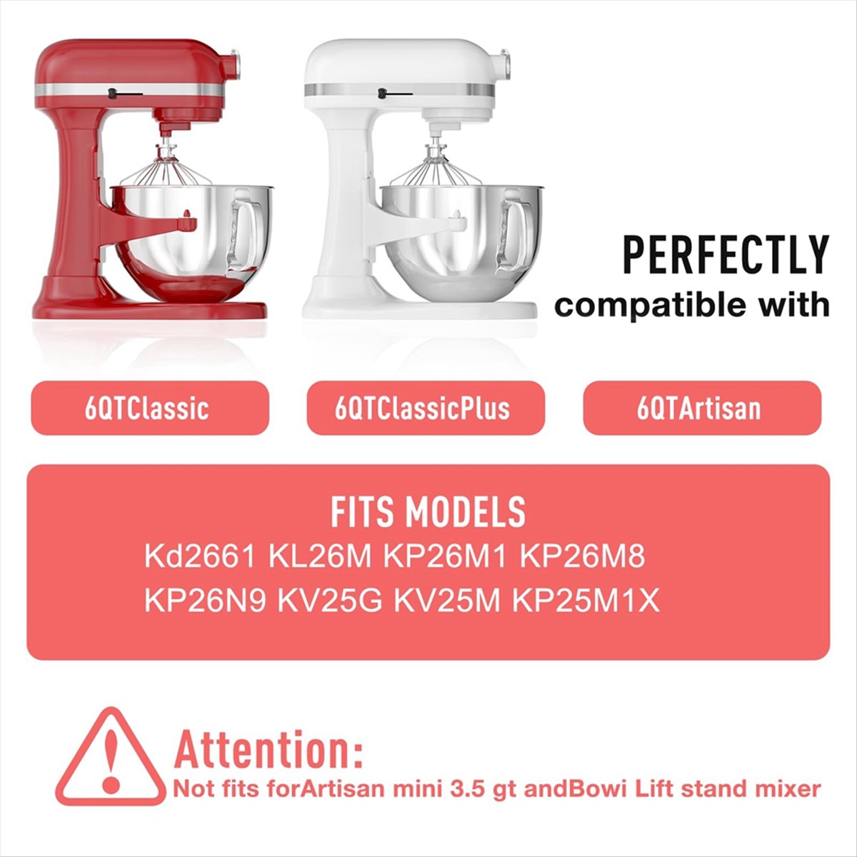 6QT Stainless Steel Mixer Bowl - Stand Mixer recension och pris