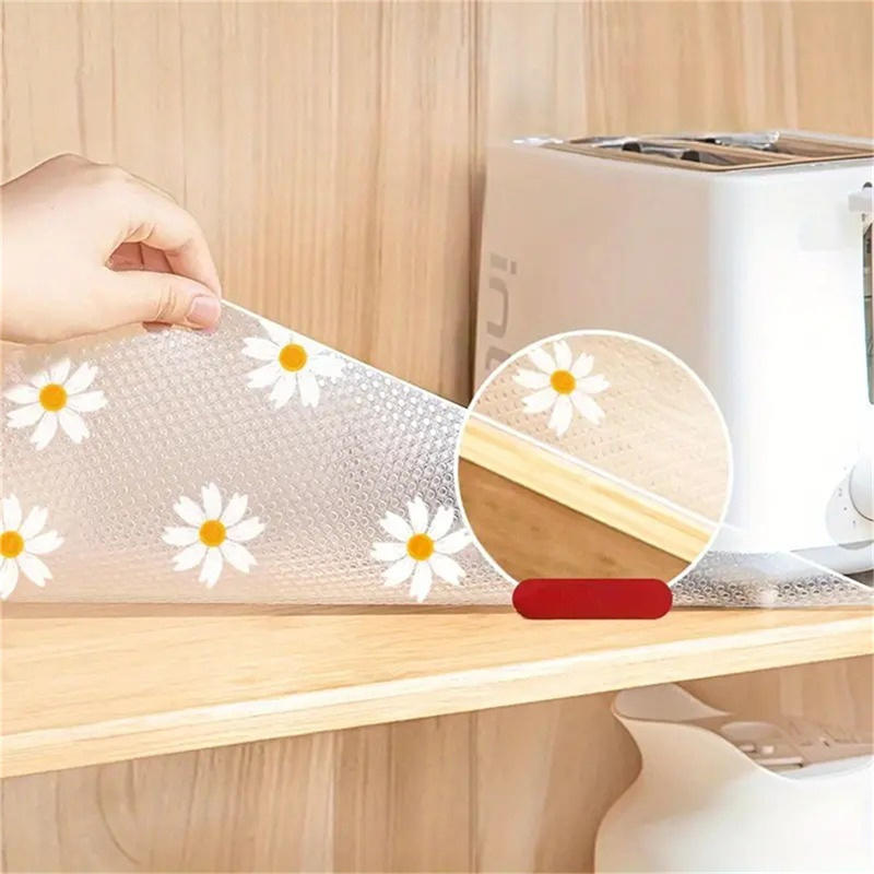 1 Roll Daisy Shelf Liner For K - Kitchen Appliances Cabinet recension och pris